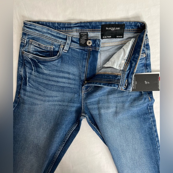 NYC The Perfect Jean Men’s Slim Thick Med Blue Size 32X32 New - Picture 9 of 9